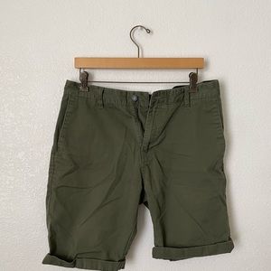 Green volcom shorts size 32